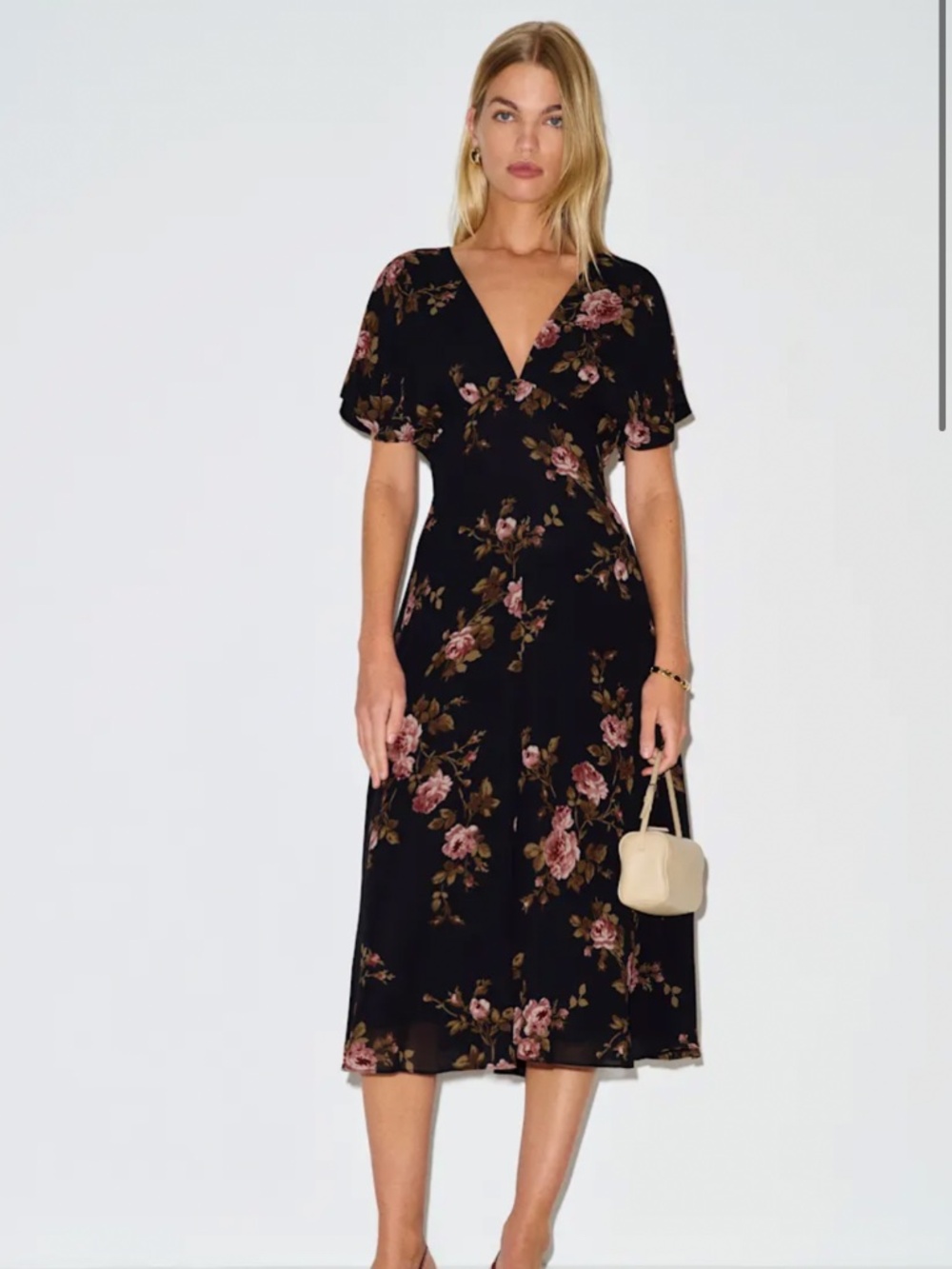 Reformation Doranni Dress Black - Size 12